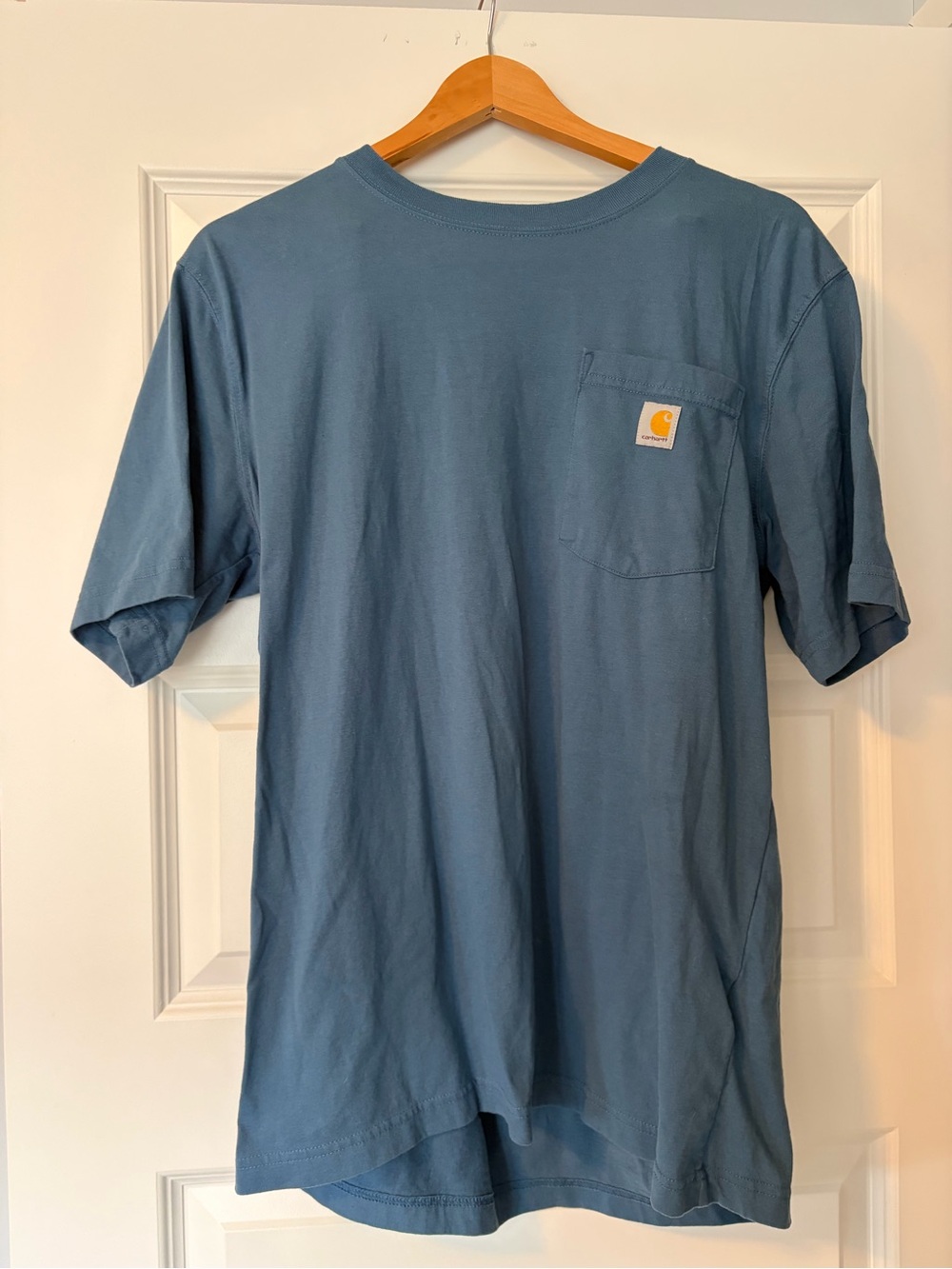 Carhartt Short-Sleeve Pocket Tee in Dusty Blue